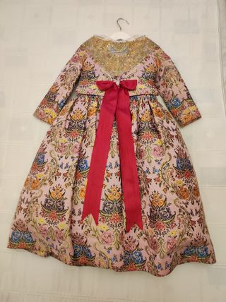 Traje Fallera rosa Talla 2-4 años