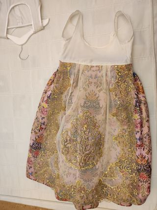 Traje Fallera rosa Talla 2-4 años