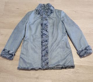 Chaquetón reversible piel sintética señora 