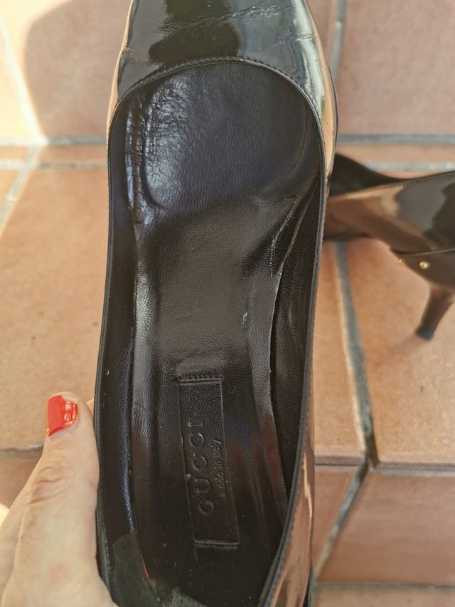 Zapatos de tacón Gucci negros Made in Italy