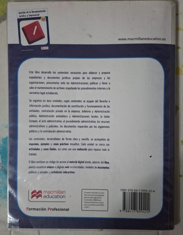 Gestión de la documentación jurídica y empresarial