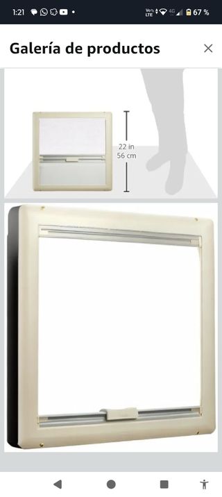 Claraboya Fiamma Vent 50x50 tapa Crystal.