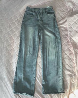 Pantalón ancho tejano azul