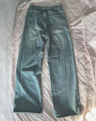 Pantalón ancho tejano azul