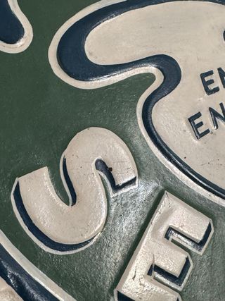 Chapa Cruz Campo Troquelada y Esmaltada cerveza