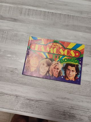 ALBUM CROMOS DE LOS FAMOSOS, BOMBA,1980