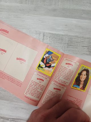 ALBUM CROMOS DE LOS FAMOSOS, BOMBA,1980