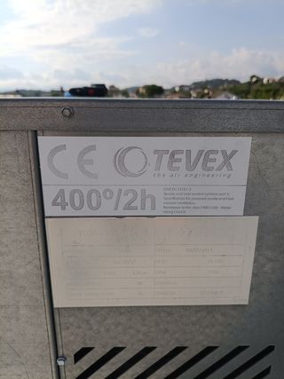 Caja extractora de humos Tevex 400° 2 horas