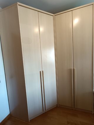 Armadio ad angolo + armadio a 2 ante