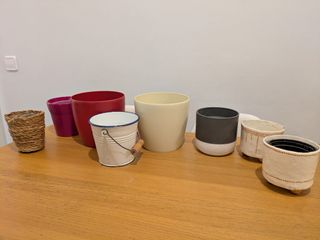 Lote de macetas variadas