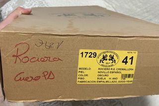 Botas de cuero marrones talla 42