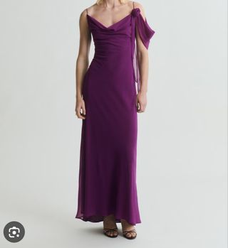 Vestido de fiesta morado