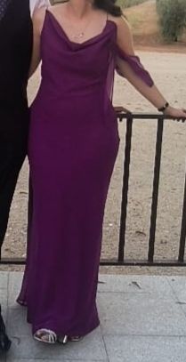 Vestido de fiesta morado