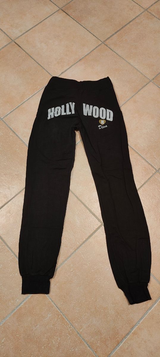Pantaloni della tuta neri ragazza Hollywood