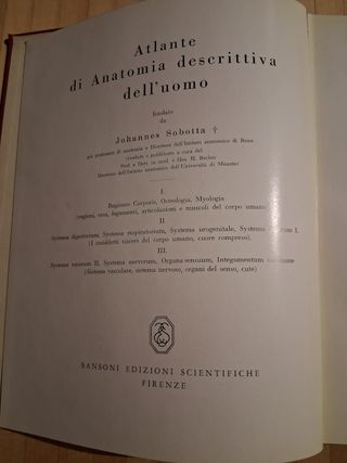 Atlante di Anatomia descrittiva dell'uomo.