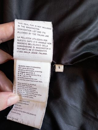 Abrigo plumífero L
