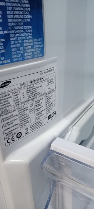 NEVERA COMBI SAMSUNG NO FROST ENERGÍA A+