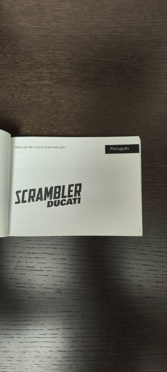 Manual uso moto en   portugues 
Ducati scrambler