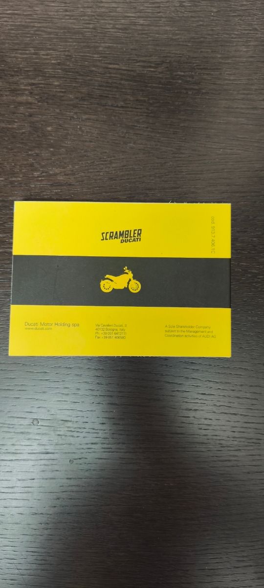 Manual uso moto en   portugues 
Ducati scrambler