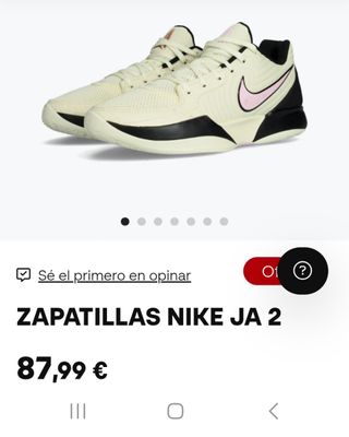 Zapatillas Nike JA 2 Beige y Rosa