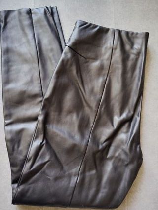 Pantalón de cuero sintético para mujer