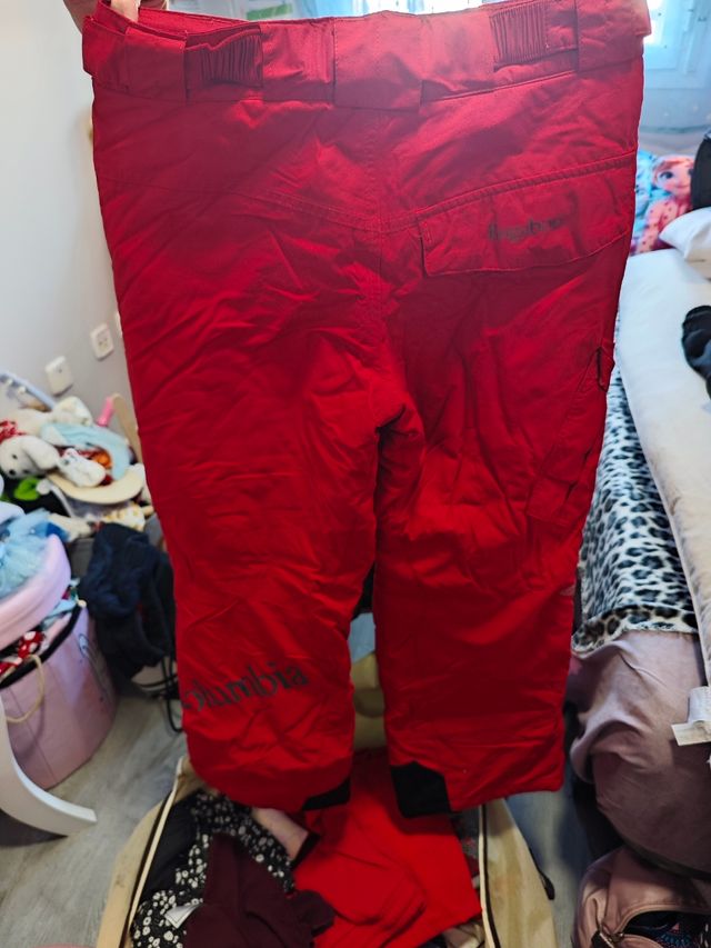 Pantalón de Nieve Rojo Impermeable Columbia