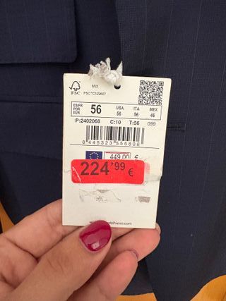Traje Sastre PDH Azul Talla 46