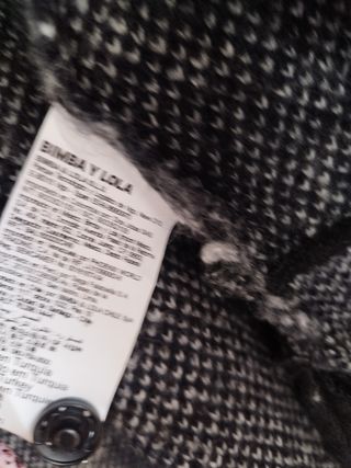 Cárdigan Bimba y Lola XS Houndstooth Oversize