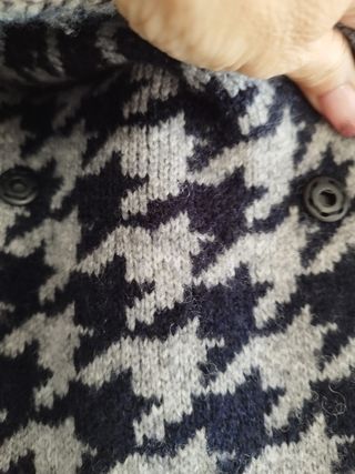 Cárdigan Bimba y Lola XS Houndstooth Oversize