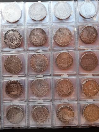 Monedas antiguas de colección oro y plata