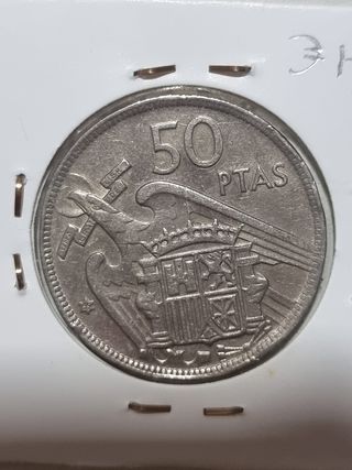 Moneda 50 pts Francisco Franco 1957