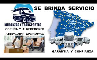 Servicio de transporte y mudanzas CORUÑA y alreded