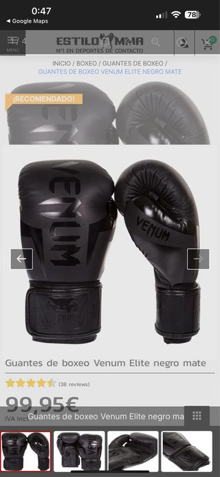 Guantes Boxeo Venum Élite 16 oz