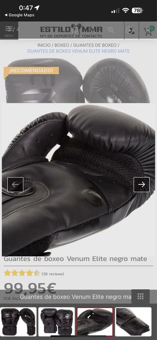 Guantes Boxeo Venum Élite 16 oz
