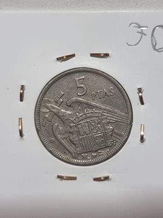 Moneda 5 Pts Año 1957 España