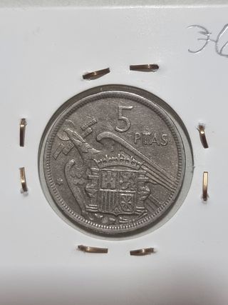 Moneda 5 pts Franco 1957