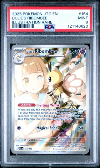 PSA 9 Lillie's Ribombee (JTG 164)