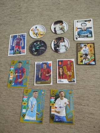 Lote cromos y rappers fútbol