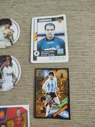 Lote cromos y rappers fútbol