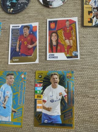 Lote cromos y rappers fútbol