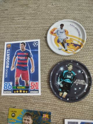 Lote cromos y rappers fútbol