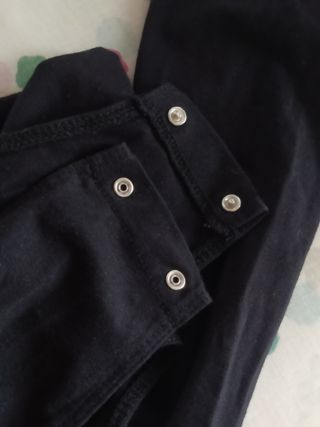 Body negro off-shoulder manga larga Talla M
