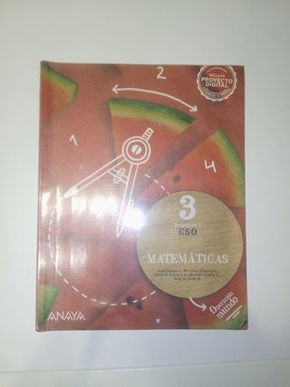 Libro matemáticas 3 ESO
