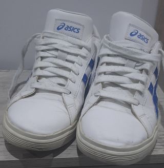 Scarpe Asics bianche e blu