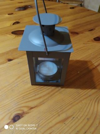 Lanterna porta tea light in ferro