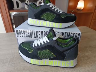 Zapatillas Bikkembergs Negras y Verdes