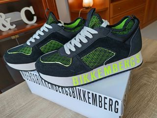 Zapatillas Bikkembergs Negras y Verdes