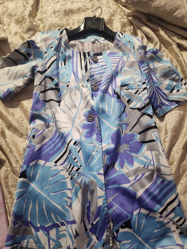 Trench donna fantasia floreale