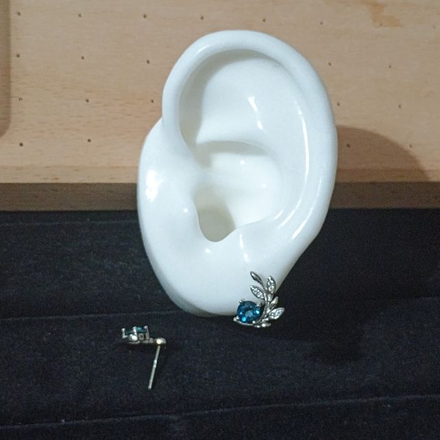 Pendientes Topacio Azul