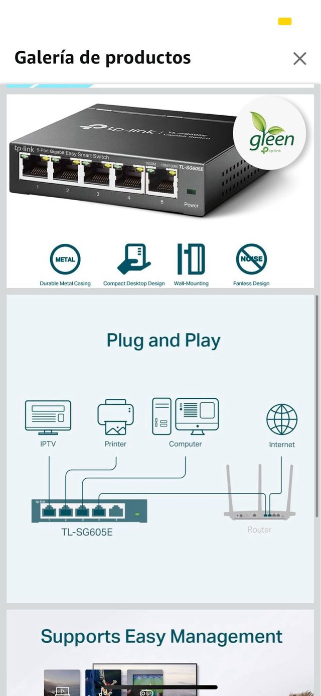 TP-Link TL-SG105 Switch Gigabit 5 Puertos